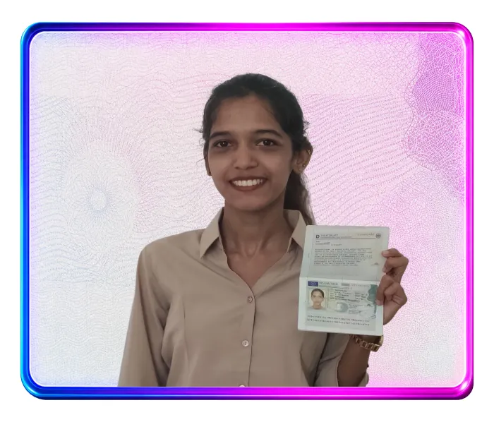 Welcare physiotherapist holding an approved German visa